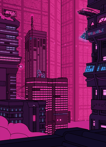 Futuristic City With Arculum Building