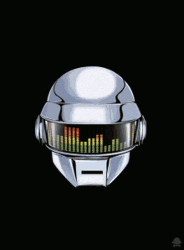 Futuristic Helmet With Equalizer