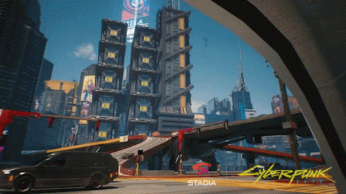 Futuristic Night City Cyberpunk 2077 GIF