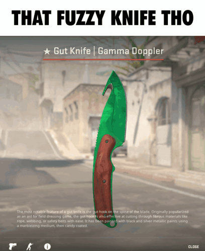 Fuzzy Knife Text GIF