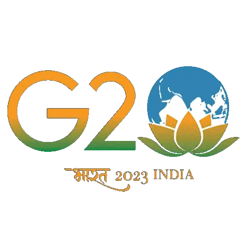 G20 India Logo With Globe and Lotus Flower