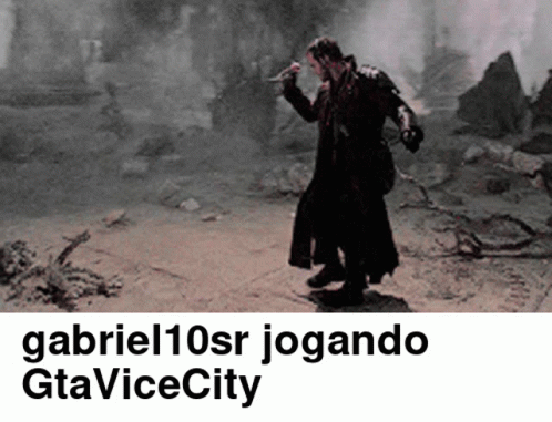 Gabriel10sr Jogando Gtavicecity Poster