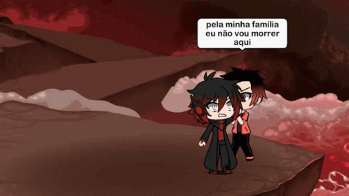 Gacha Clashing Lava Background GIF