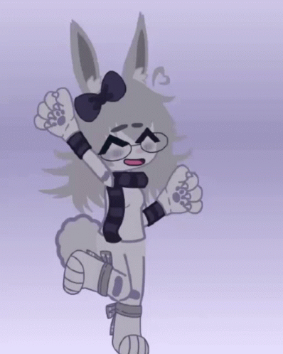 Gacha Happy Dance While Stamping Feet GIF