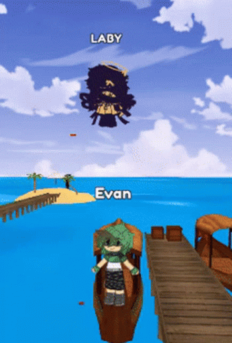 Gacha Life Evan And Lady Gacha Fighting GIF