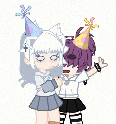 Gacha Life Club Party Hat GIF