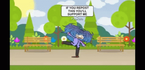 Gacha Life Speed Spinning Support Me GIF