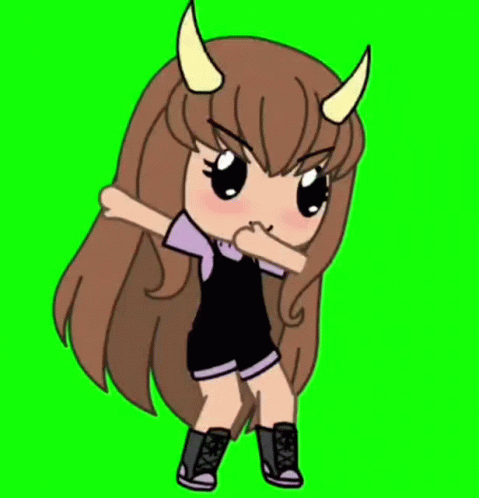 Gacha Life Bad Girl Abigail Shimmying GIF