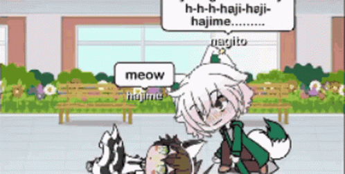 Gacha Life Hajime And Magito Pixel Art GIF