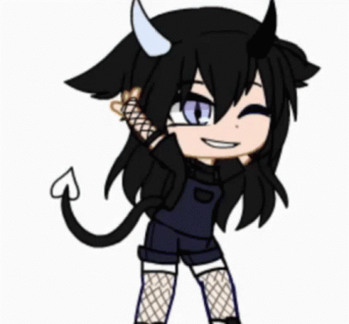 Cute Demon Girl Dancing Gacha Life GIF