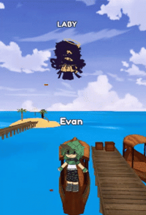 Gacha Life Evan And Lady Gacha Fighting GIF