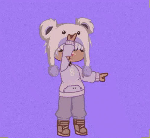 Gacha Pointing Dance Move GIF