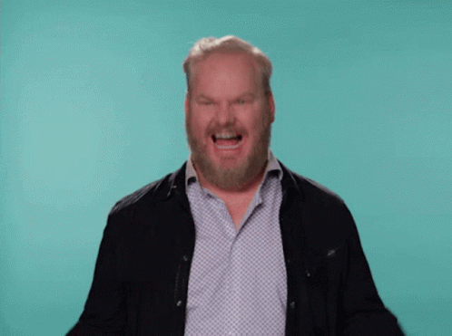 Gaffigan Jim Super Excited Shouting GIF