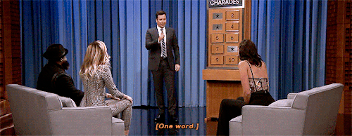 Gal Gadot Guessing Charades GIF