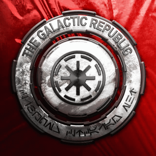Galactic Republic Logo With Star GIF