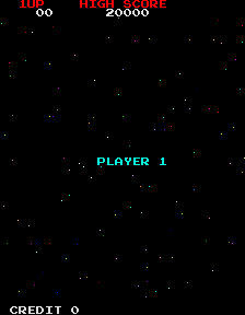 Galaga Player 1 Stage 1 GIF