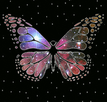 Galaxy Butterfly Stars GIF
