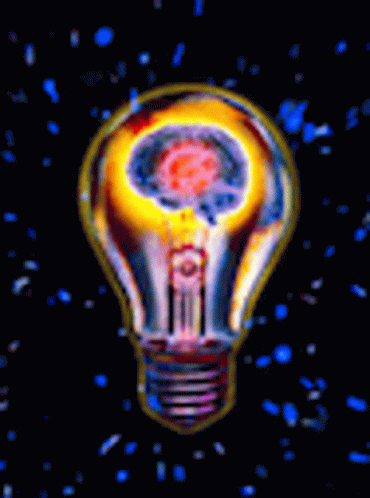 Galaxy Space Light Bulb Creative Mind GIF