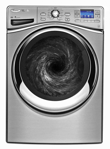 Galaxy Swirl Inside Washing Machine GIF