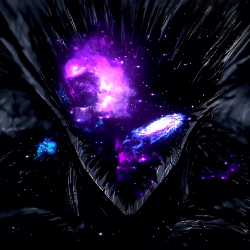 Galaxy With Purple and Blue Colors