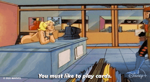 Gambit You Must Like To Play Cards GIF