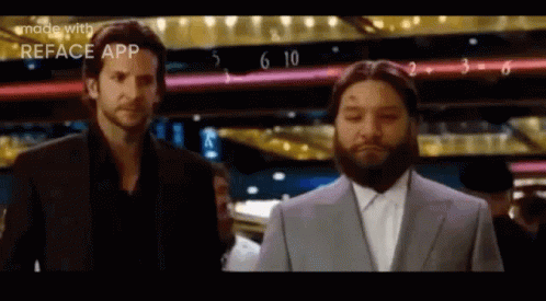 Gambling Zach Galifianakis Face Swap GIF