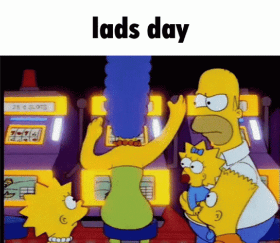Gambling Marge Simpson Playing Slot Machine GIF