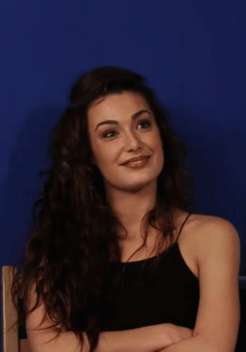 Game Blouses Pretty Lady In Black GIF