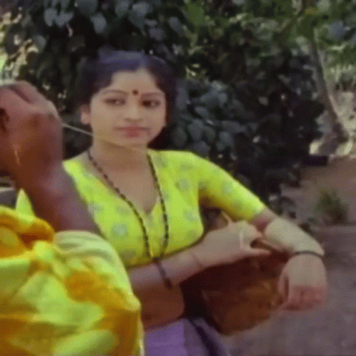 Game Blouses Girl In Yellow GIF