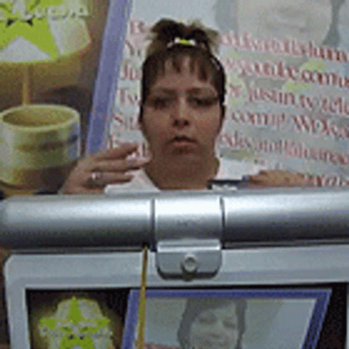 Game Blouses Lady Seated While Dancing GIF