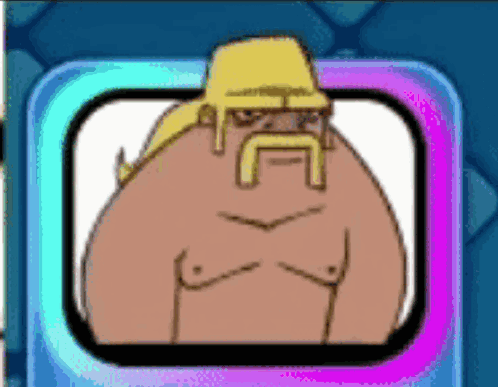 Game Character Riding Wooden Horse