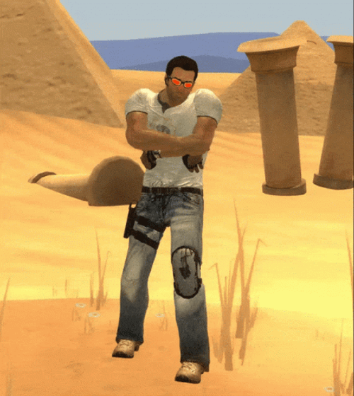 Game Character Swaying Fortnite Default Dance GIF
