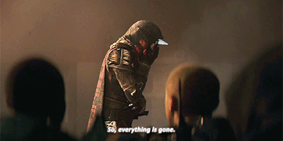 Game Character Tells Crowd Everything Is Gone