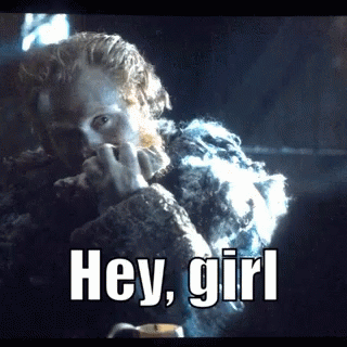 Game Of Thrones Brienne Glaring At Tormund GIF