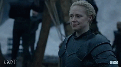 Game Of Thrones Brienne Smiling On The Side GIF