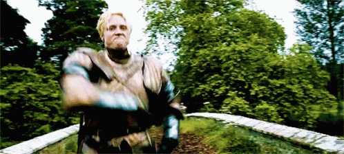 Game Of Thrones Brienne Fighting Swords With Jaime GIF