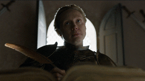 Game Of Thrones Brienne Close The Book GIF