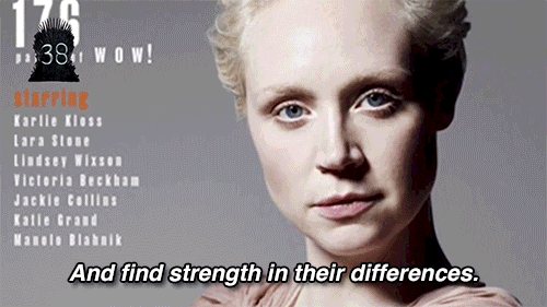 Game Of Thrones Brienne On Stage Holding Swords GIF