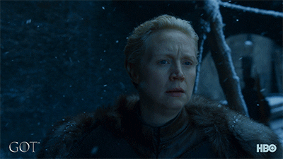 Game Of Thrones Brienne Watching Stark Family Leaves GIF