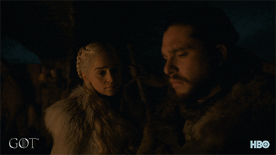 Game Of Thrones Daenerys Targaryen With Jon Snow GIF