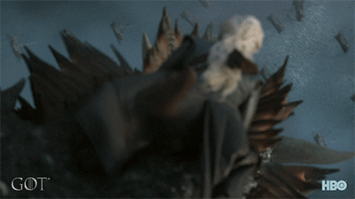 Game Of Thrones Queen Daenerys Flying With Drogon GIF
