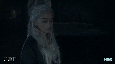 Game Of Thrones Queen Daenerys Worried Sad GIF