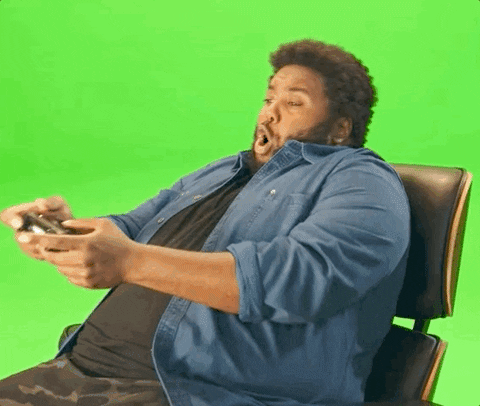 Game On Dude Playing Video Game GIF