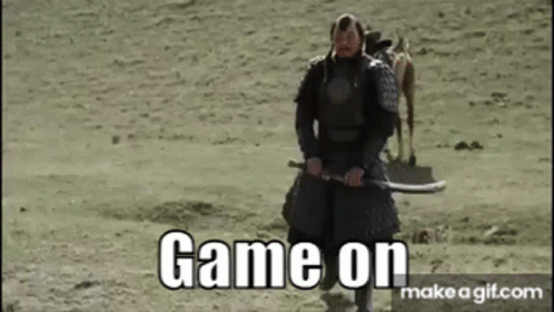 Game On Mongolian Drawing Sword GIF