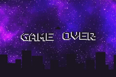 Game Over Purple Background GIF