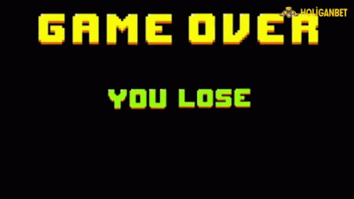 Game Over You Lose GIF