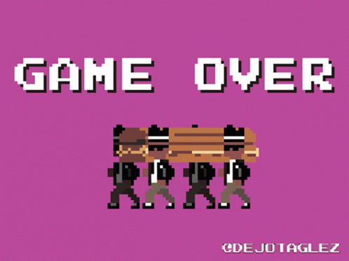 Coffin Dance Pixelated Game Over GIF