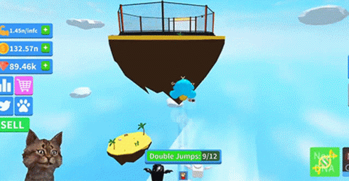 Game Screenshot Saying Double Jumps GIF