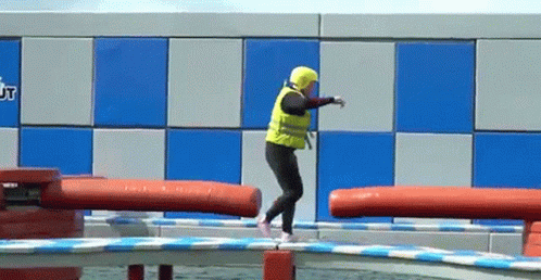 Game Show Obstacle Sweep Fails GIF