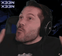 Game Streamer X33n Scary Surprise Reaction GIF
